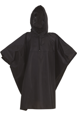 poncho adulte noir