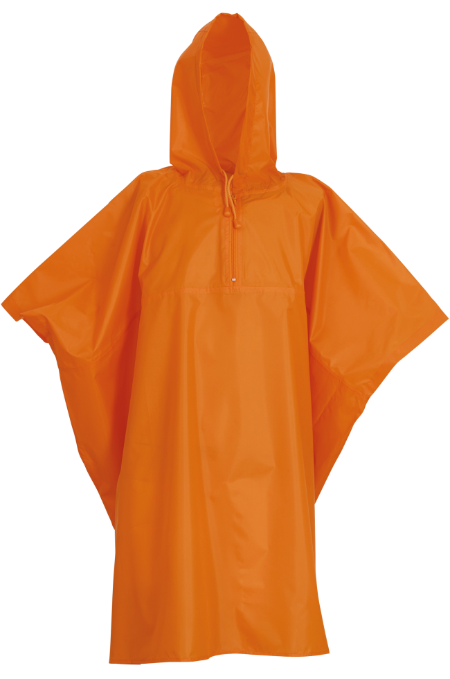 poncho adulte orange