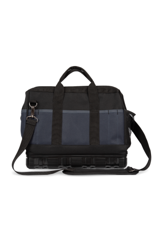 Sac à outils avec fond plastique bleu et noir