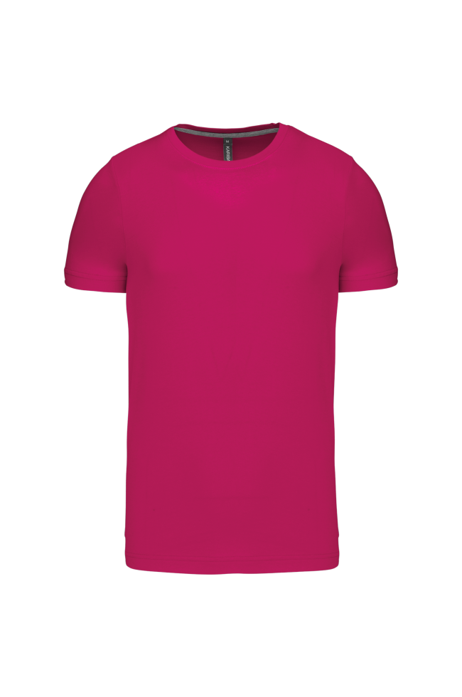 Tee-shirt col rond bio180 Kariban Homme fushia