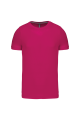 Tee-shirt col rond bio180 Kariban Homme fushia