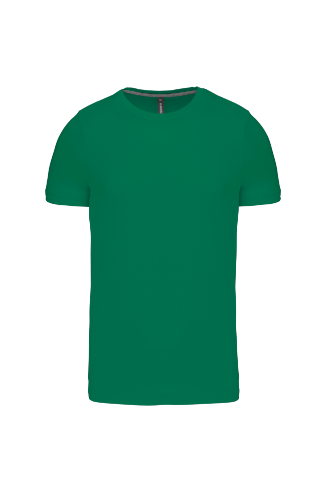 Tee-shirt col rond bio180 Kariban Homme vert