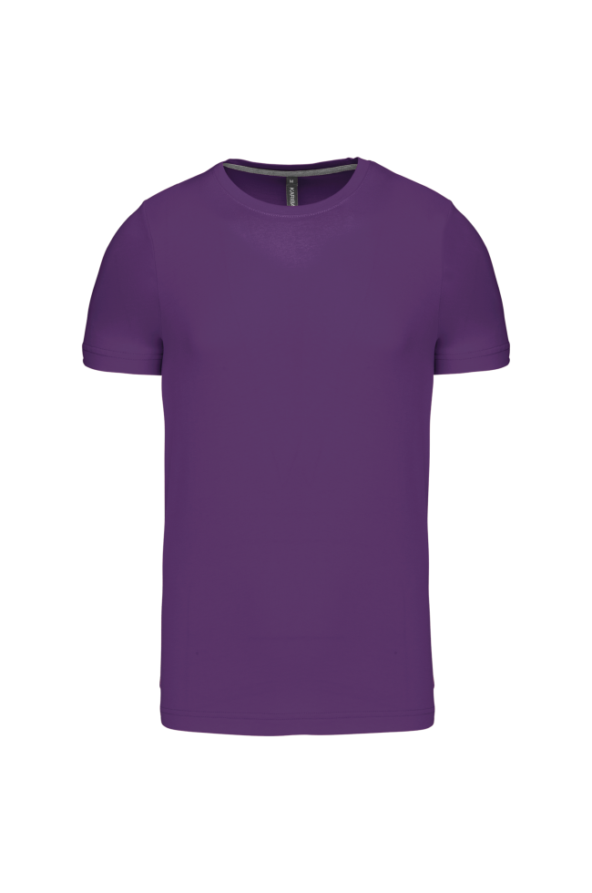 Tee-shirt col rond bio180 Kariban Homme gris violet