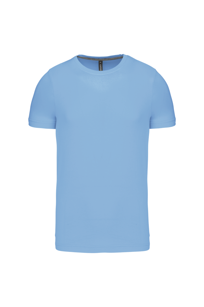 Tee-shirt col rond bio180 Kariban Homme bleu ciel