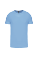 Tee-shirt col rond bio180 Kariban Homme bleu ciel