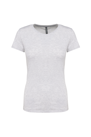 Tee-shirt col rond bio180 Kariban Femme gris