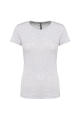 Tee-shirt col rond bio180 Kariban Femme gris