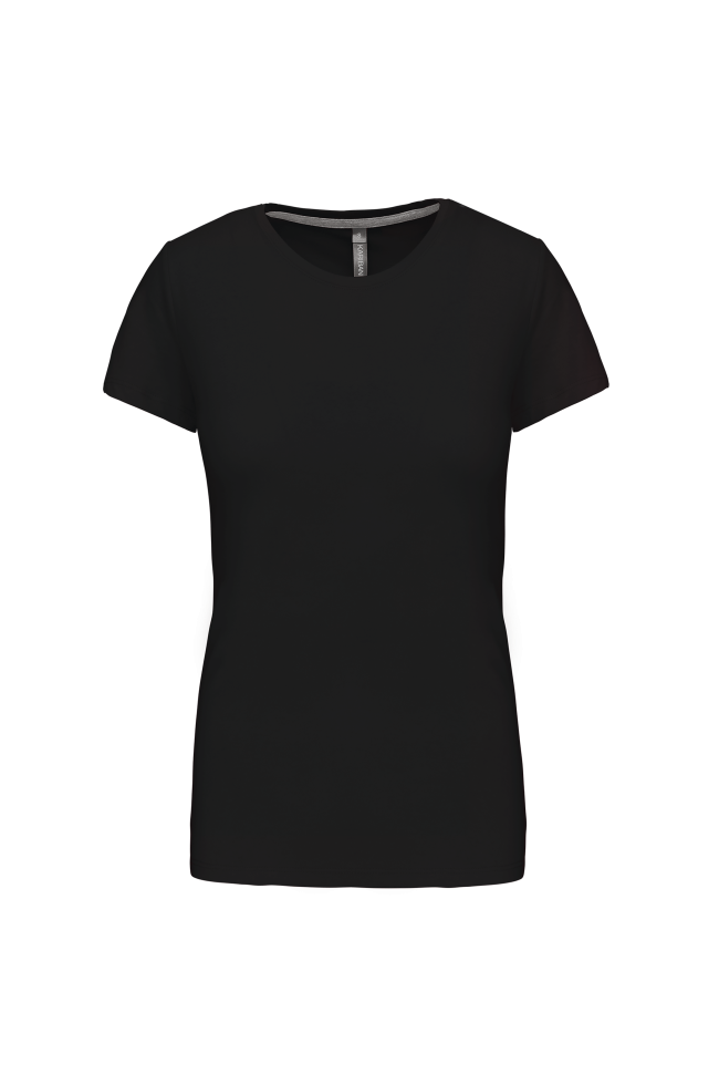 Tee-shirt col rond bio180 Kariban Femme noir