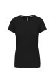 Tee-shirt col rond bio180 Kariban Femme noir
