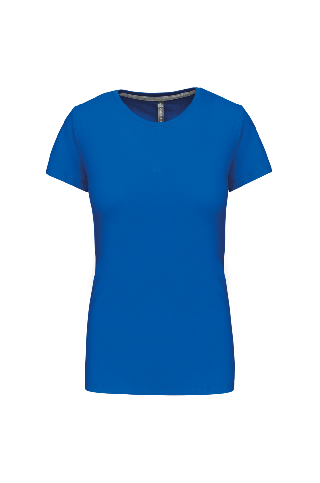 Tee-shirt col rond bio180 Femme bleu