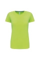 Tee-shirt col rond bio180 Femme vert pomme