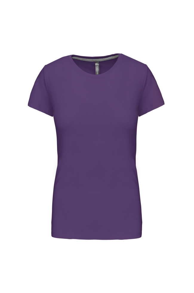 T-shirt col rond bio180 Kariban femme