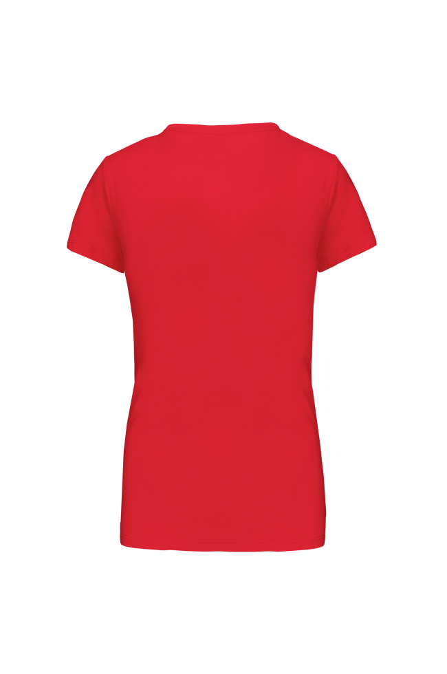 Tee-shirt col rond bio180 Femme rouge