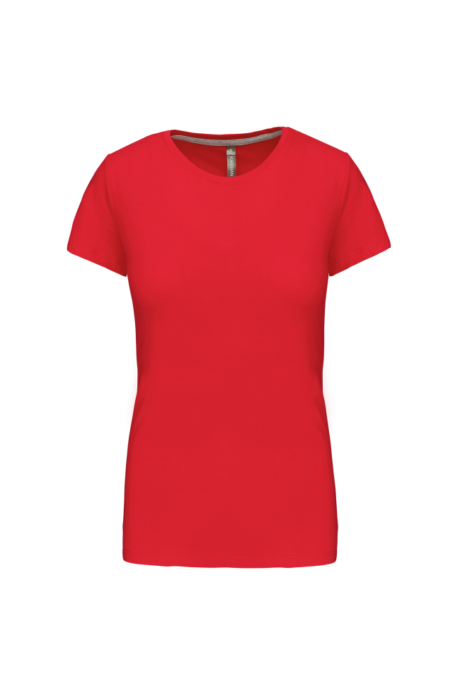 Tee-shirt col rond bio180 Femme rouge