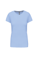 Tee-shirt col rond bio180 Femme bleu ciel
