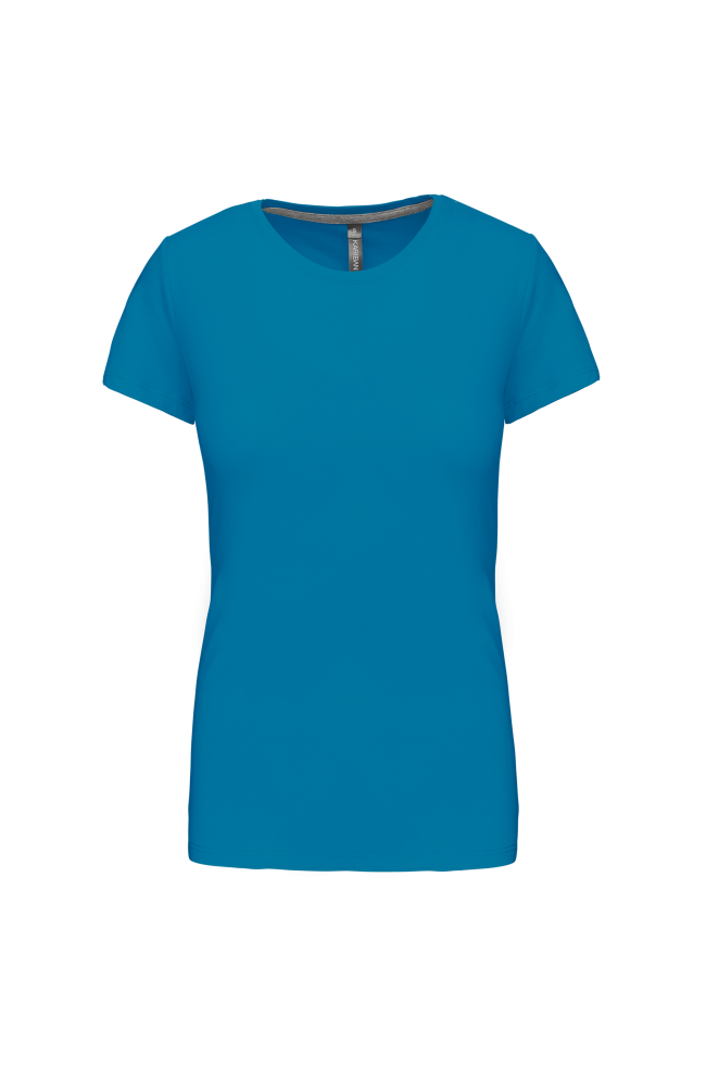 Tee-shirt col rond bio180 Femme bleu