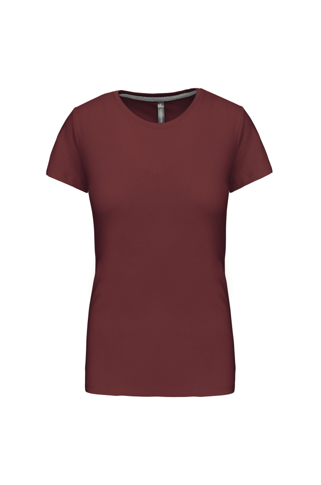 Tee-shirt col rond bio180 Femme rouge