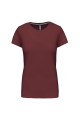 Tee-shirt col rond bio180 Femme rouge