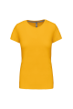 Tee-shirt col rond bio180 Femme jaune