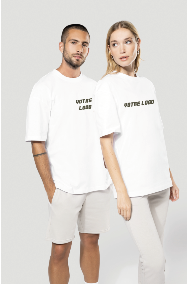 T-shirt Unisexe Oversize blanc