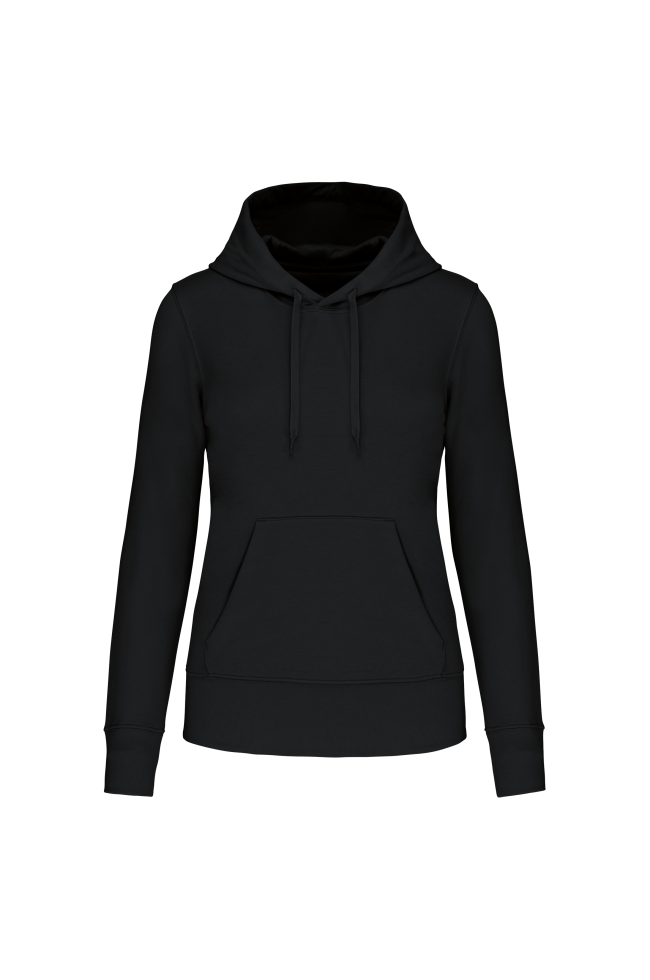 Sweat-shirt éco à capuche noir