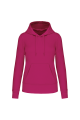 Sweat-shirt éco à capuche fushia