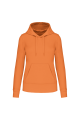 Sweat-shirt éco à capuche orange
