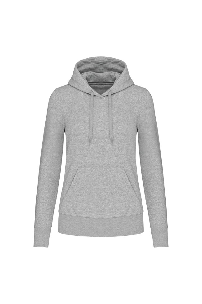 Sweat-shirt éco à capuche gris