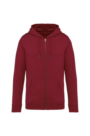 Sweat-shirt écoresponsable zippé à capuche unisexe
