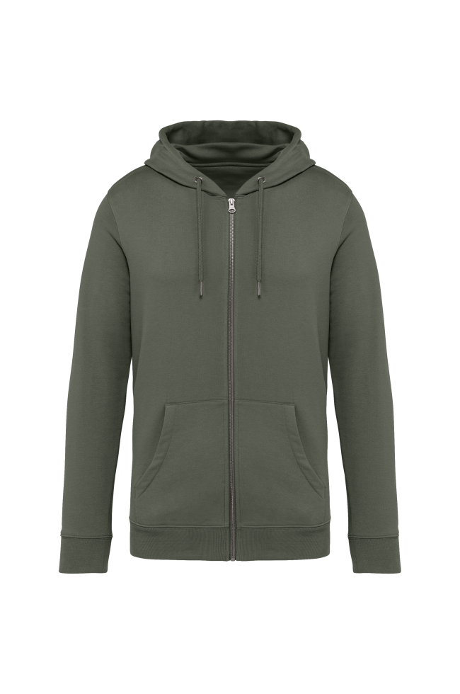 Sweat-shirt écoresponsable zippé à capuche unisexe