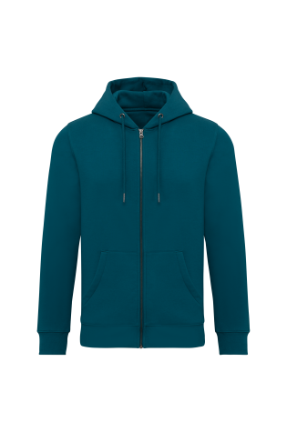 Sweat-shirt écoresponsable zippé à capuche unisexe