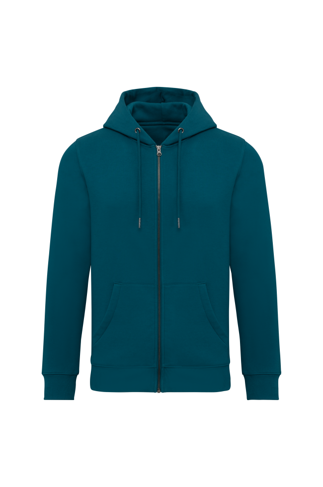 Sweat-shirt écoresponsable zippé à capuche unisexe