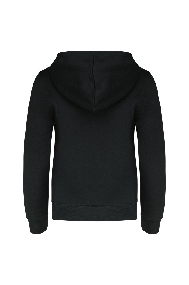 Sweat-shirt zippé capuche enfant noir