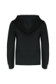 Sweat-shirt zippé capuche enfant noir et rouge