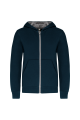 Sweat-shirt zippé capuche enfant navy