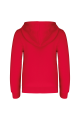 Sweat-shirt zippé capuche enfant rouge