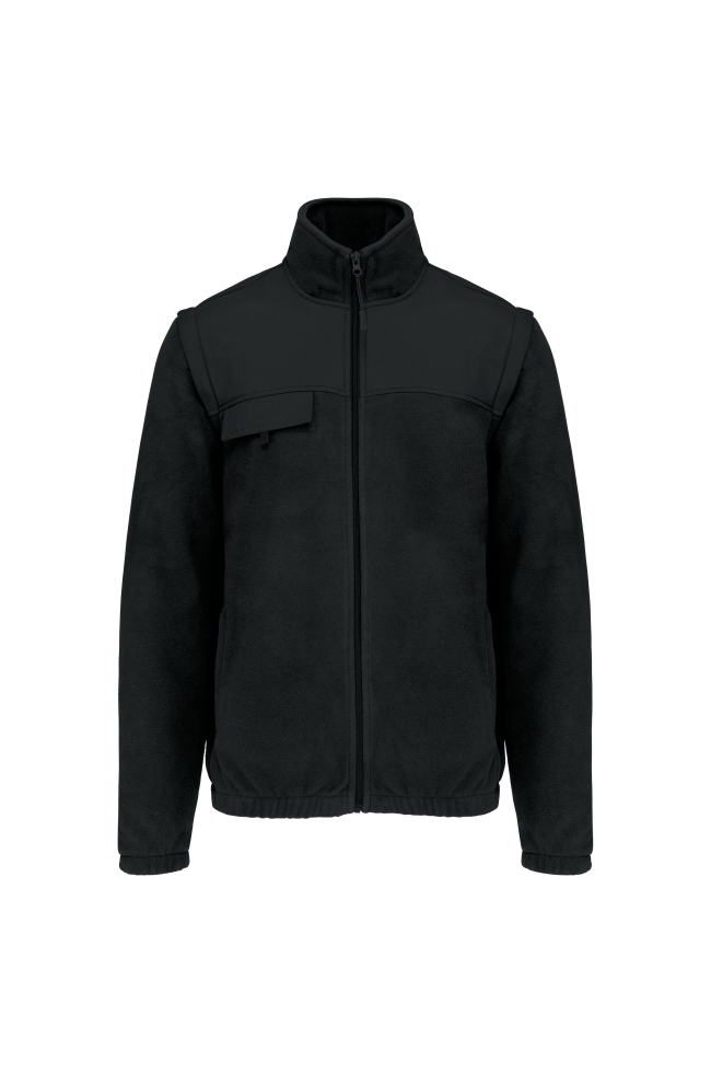 Veste polaire manches amovibles homme
