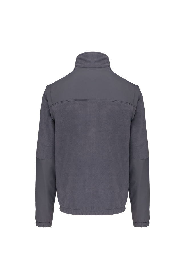 Veste polaire manches amovibles homme personnalisable