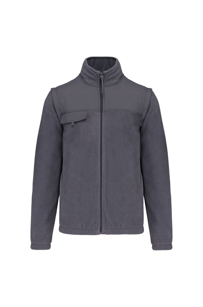 Veste polaire manches amovibles homme