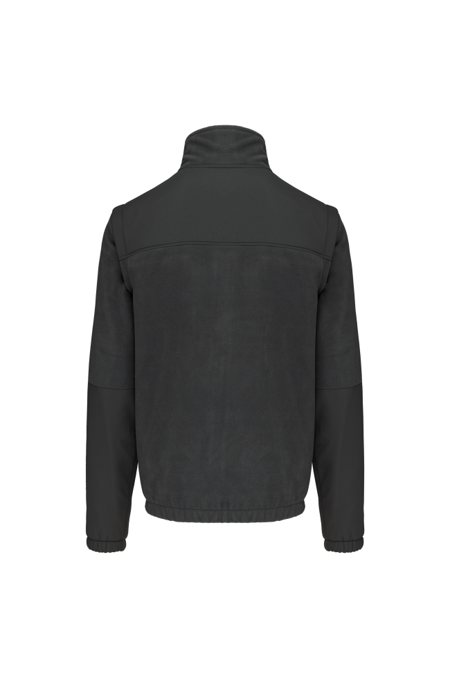 Veste polaire manches amovibles homme personnalisable