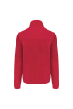 Veste polaire manches amovibles homme rouge