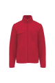 Veste polaire manches amovibles homme rouge