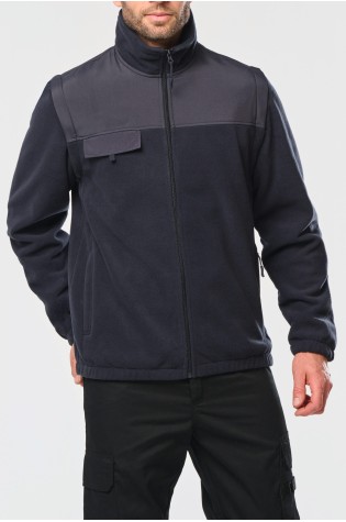 Veste polaire manches amovibles homme personnalisable