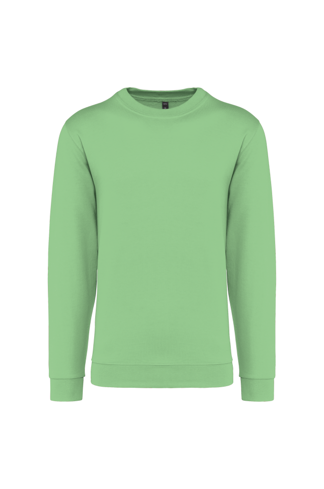 Sweat-shirt col rond vert