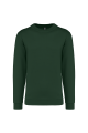 Sweat-shirt col rond vert foncé