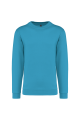 Sweat-shirt col rond bleu