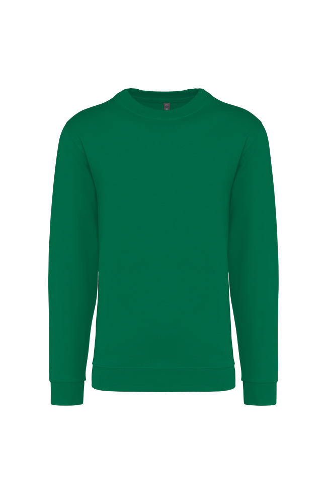 Sweat-shirt col rond vert