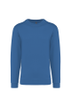 Sweat-shirt col rond bleu