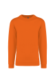 Sweat-shirt col rond orange