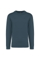 Sweat-shirt col rond vert gris bleu